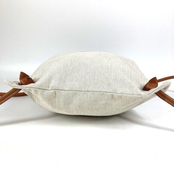 HERMES logo Sac Aline MM Backpack ToileChevron / Barenia Beige/Brown main image 6